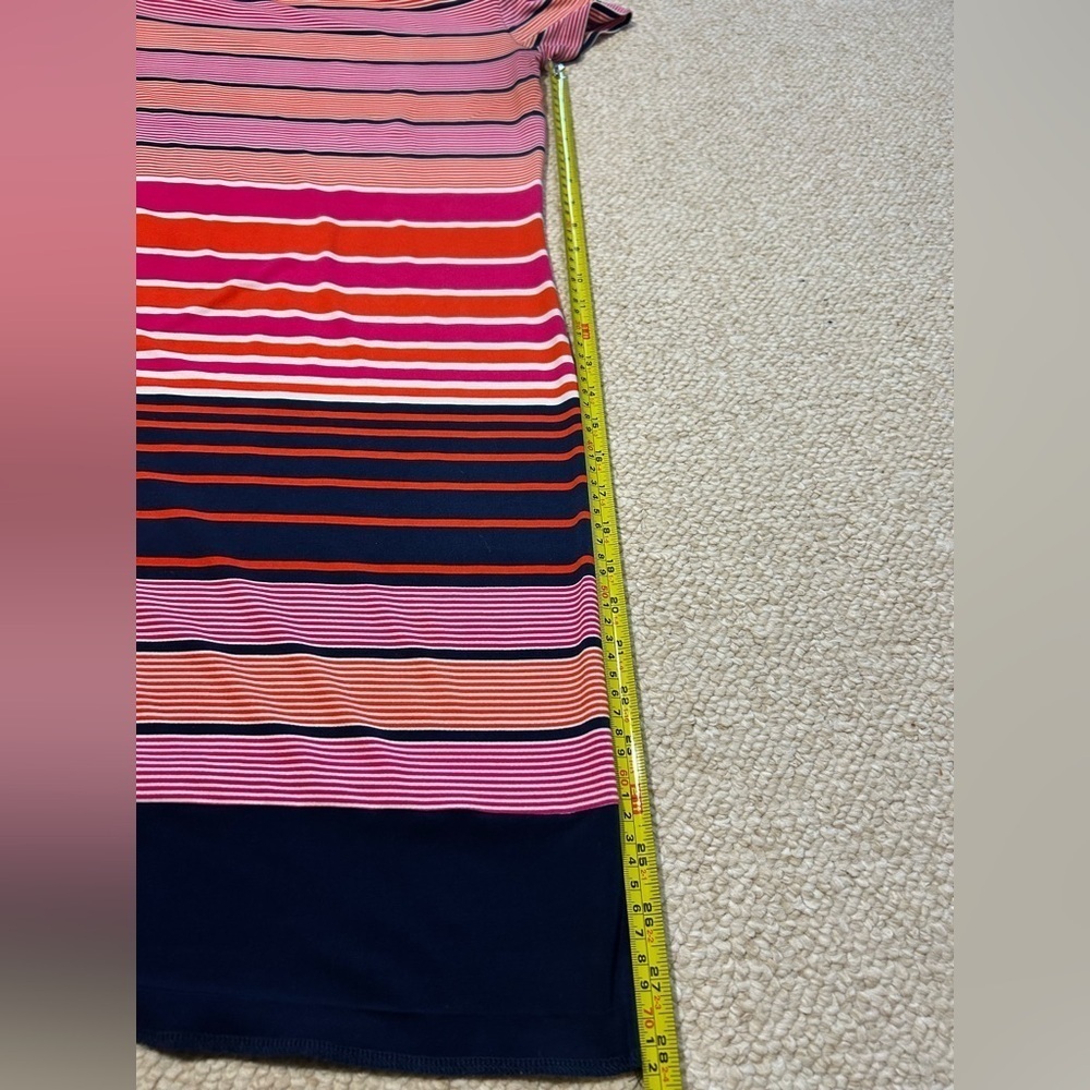 Michael Kors womens short sleeve t-shirt sundress Sz XS Colorful Stripped dress - Picture 14 of 14